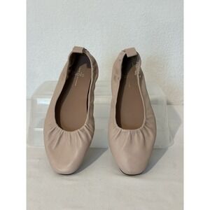LINEA Paolo Ballet Flat Slip-On Blush Faux Leather Size 9.5